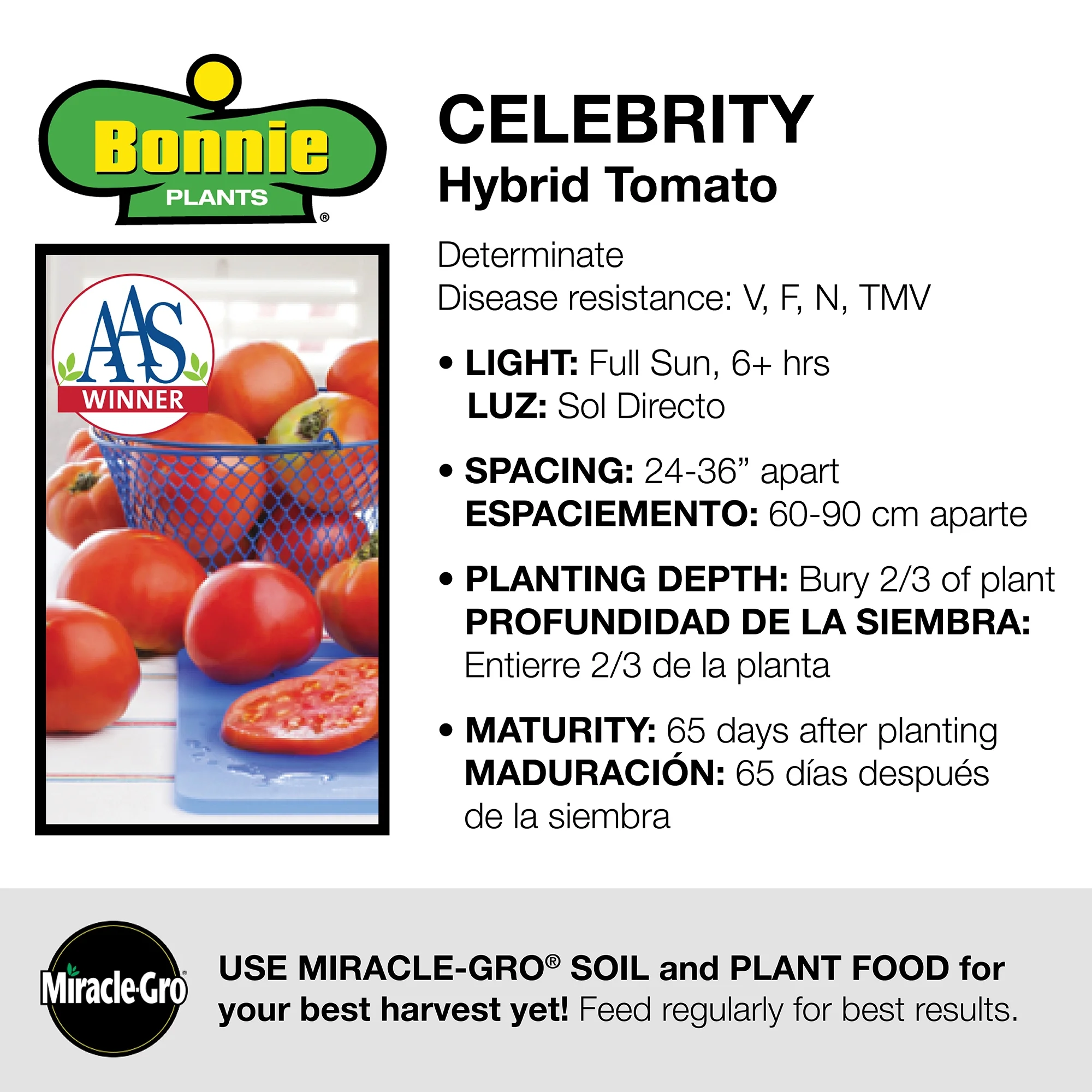 Bonnie Plants Celebrity Tomato 2.32 qt.