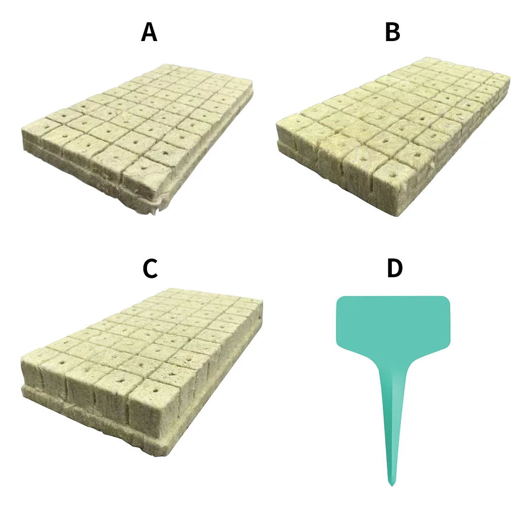 Multifunction Media Rockwool Cubes Blocks Garden Soilless Cultivation Compress Base Agricultural Hydroponic Grow Greenhouse No.04
