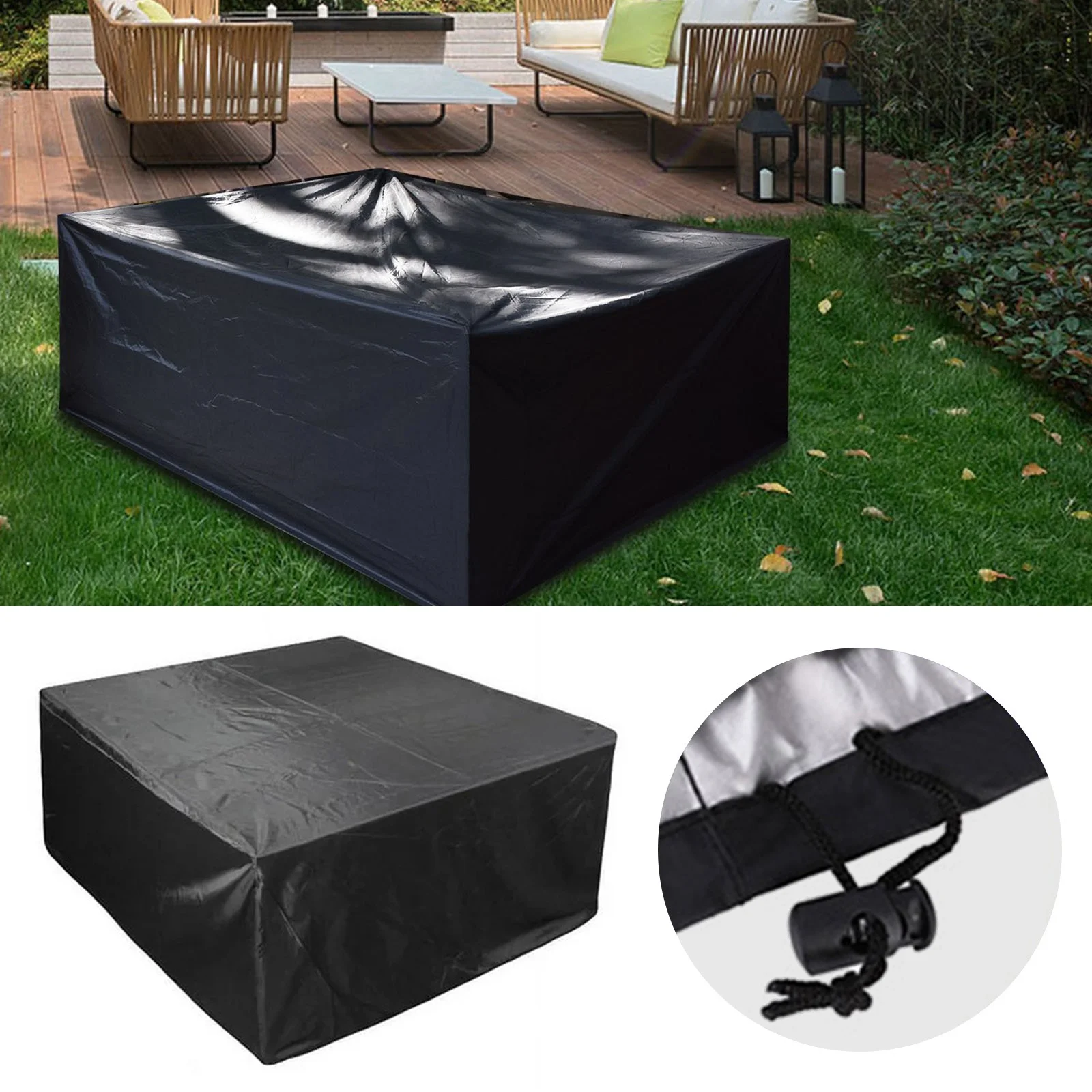 Mini Couch for Bedroom Teens Outdoor 210D Furniture Cover Garden Patio Sofa Chair Cover Rectangular Table And Chair Sun Cloth Cover Covering for Area