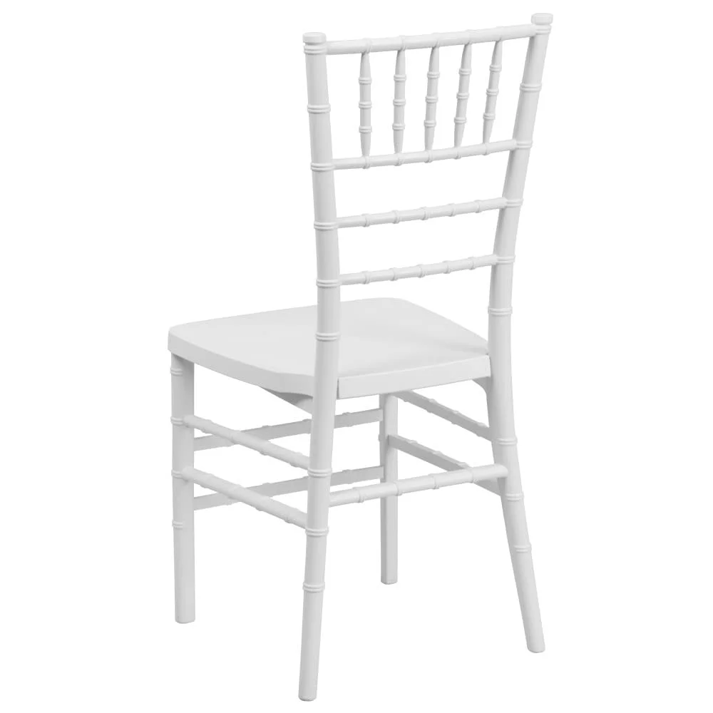 Flash Furniture Resin Stacking Chiavari Chair - Hospitality and Event Seating White