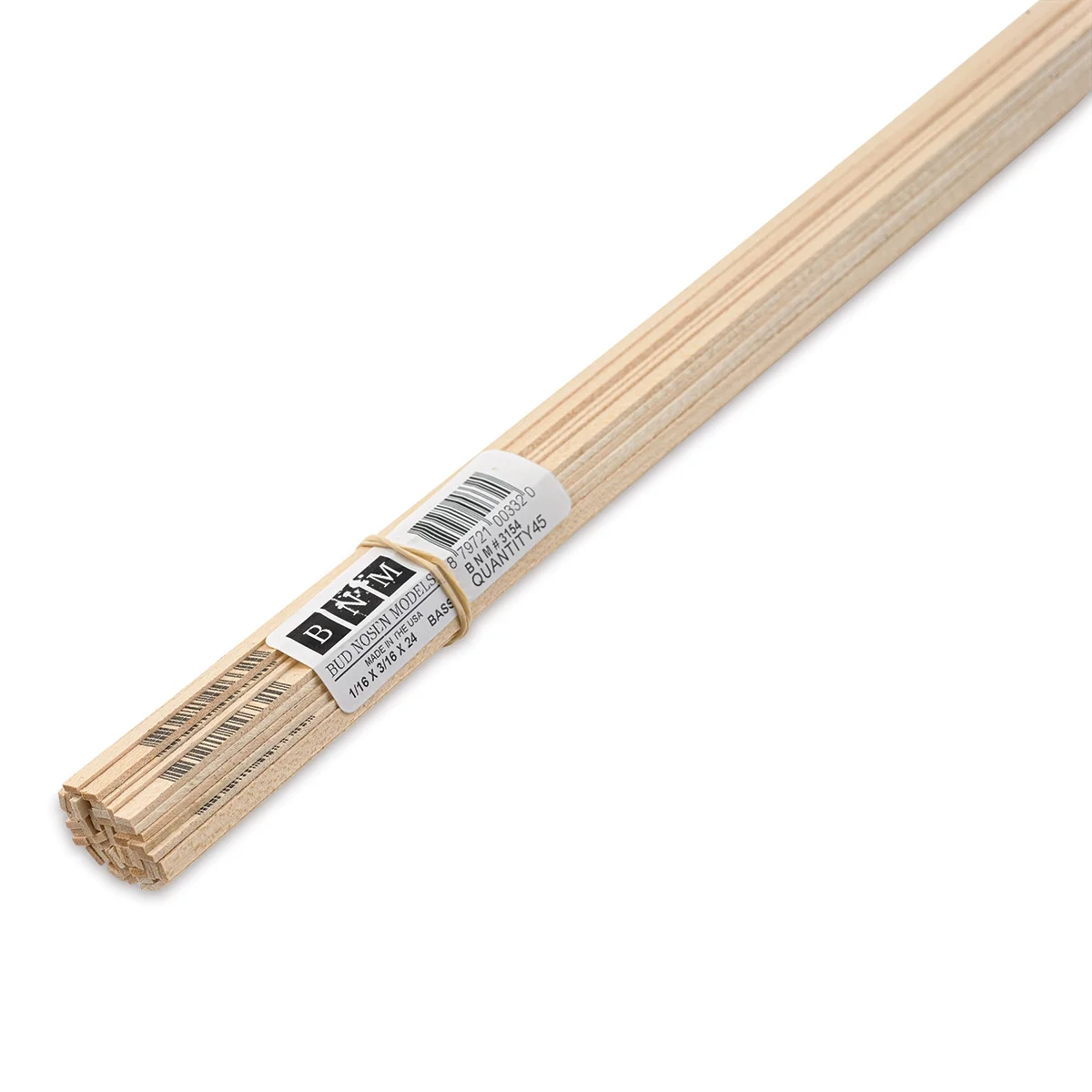 Bud Nosen Basswood Sticks - 1/16