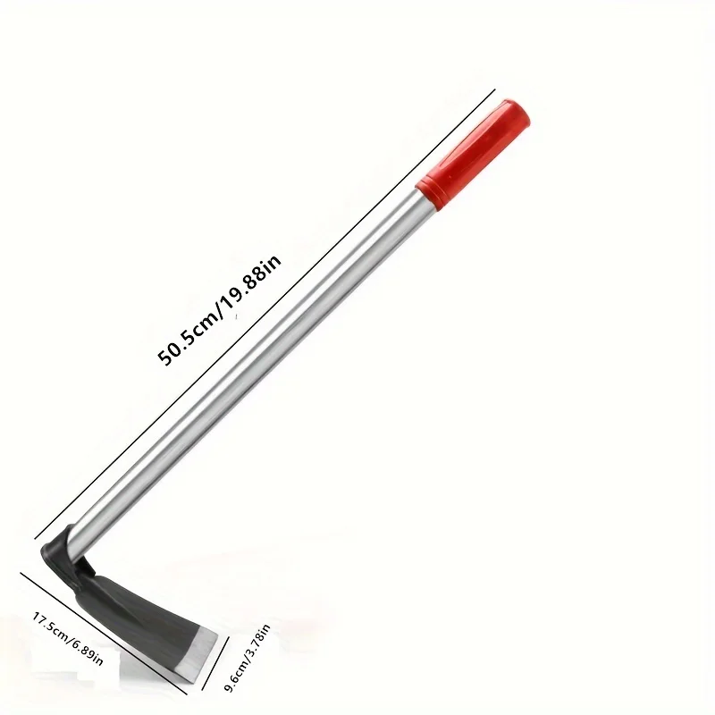 Ergonomic Manganese Steel Garden Hoe - Multi-purpose, Rust-Resistant & Lightweight Tool for Weeding, Planting, and Excavation