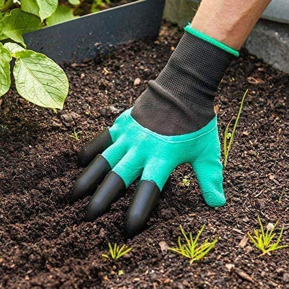 Claw Gloves, Waterproof Garden Gloves for Digging , Best Gardening Gifts for Women (Green Claw 1 Pairs)