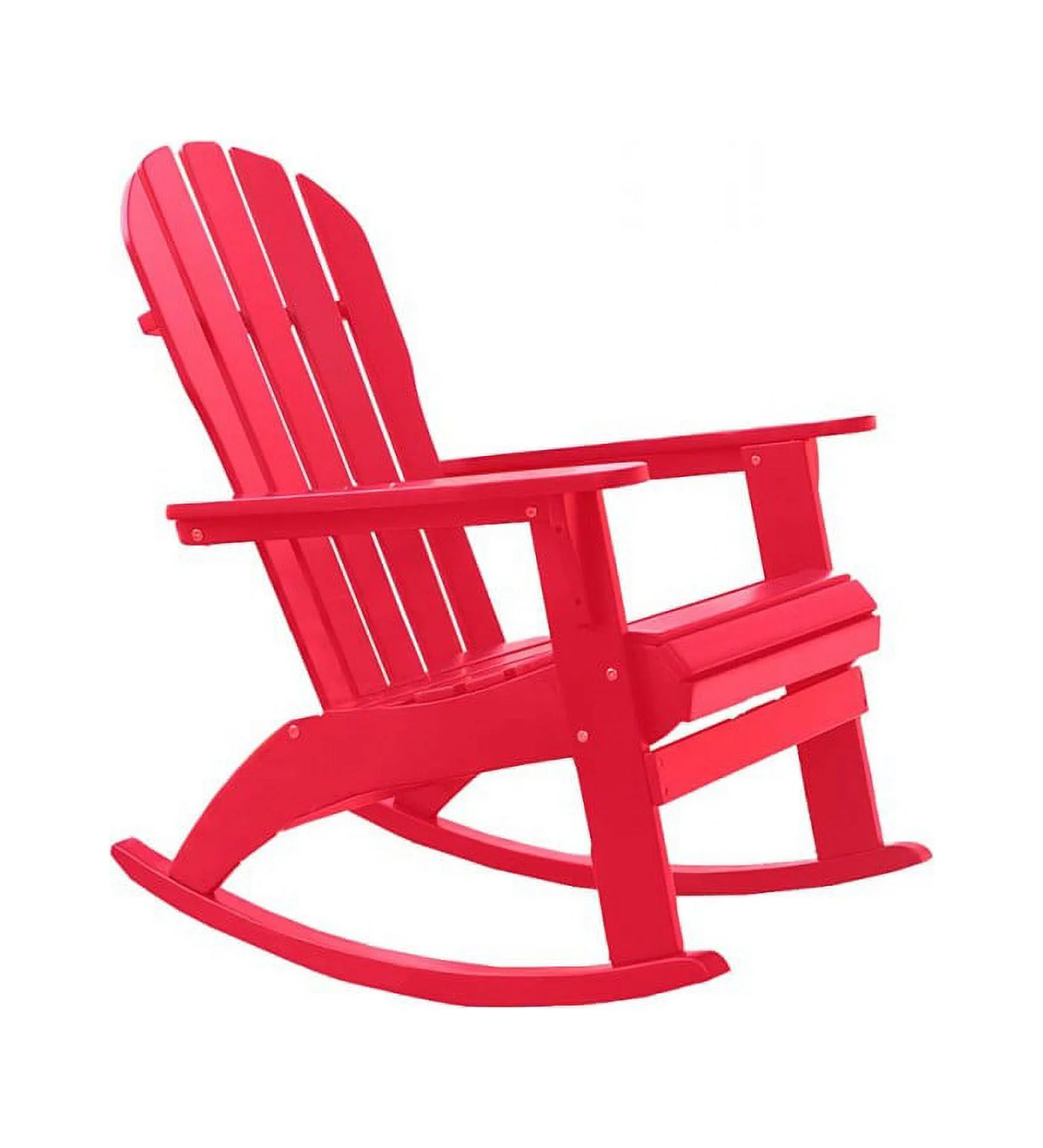 Plow & Hearth Wooden Adirondack Rocker - Red