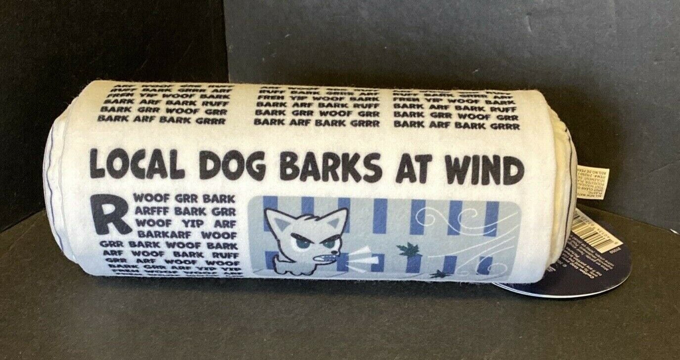 *New* Bark Box Dog Toy *Marvel SPIDER-MAN The Daily Beagle Newspaper Squeaky M/L