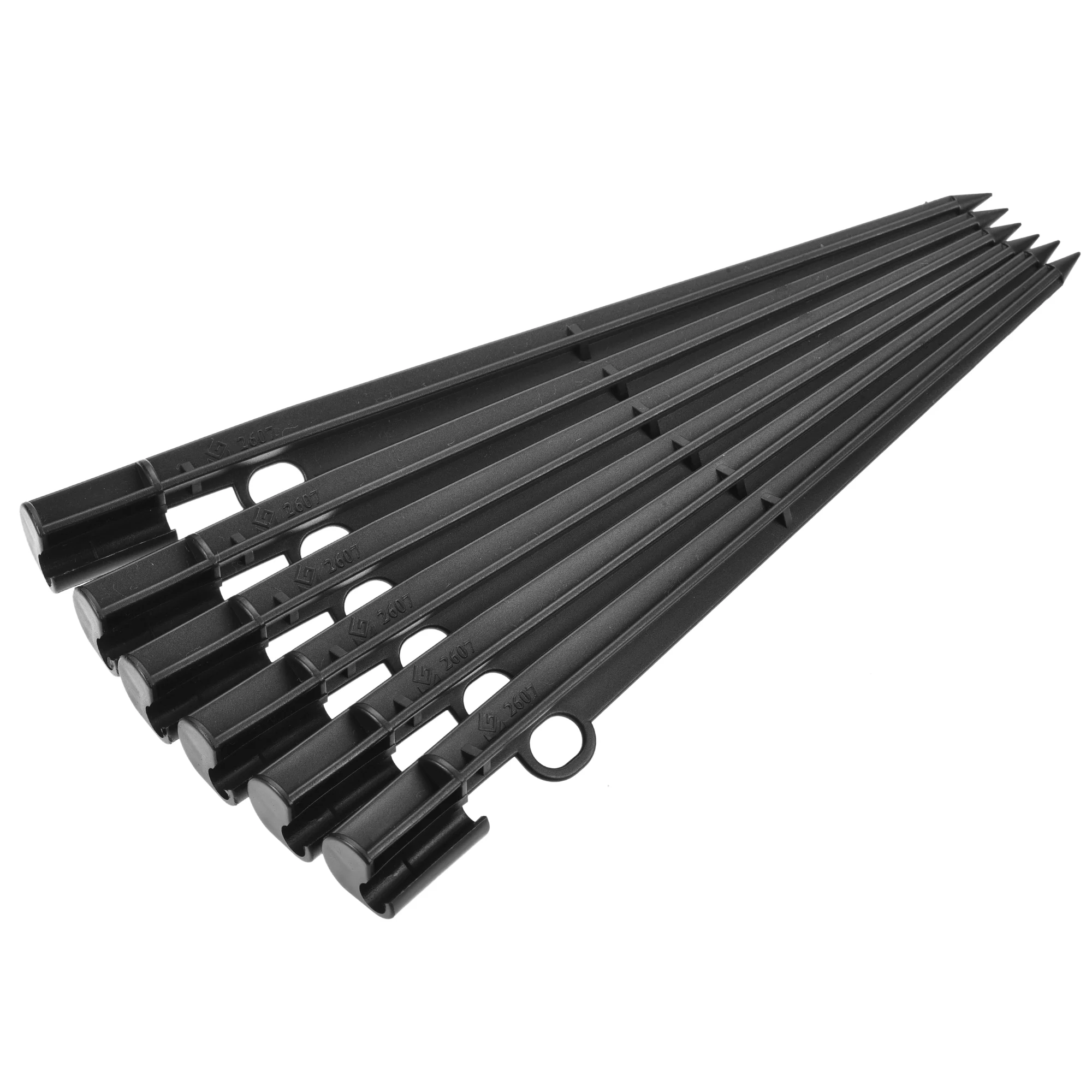 Uxcell PP Plastic 200mm Irrigation Drip Support Stakes Black for 1/4