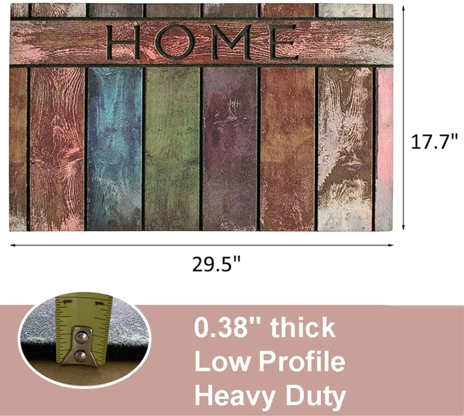 Welcome Home Mats For Front Door Entrance Non Slip Rubber Door Mat Heavy Duty Doormat Shoes Scraper Indoor Low-Profile Mats For Entry Garage Patio High Traffic Areas (3)