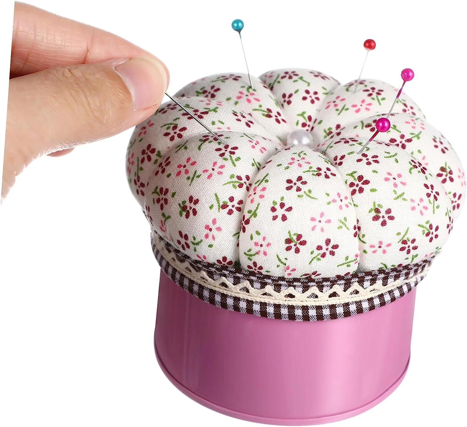 2pcs Storage Box Pin Cushion Box Cute Pin Cushion Embroidery Pin Cushion Hand Sewing Needles Sewing Needle Case Needle Box with Pin Cushion Sewing Needle Holder Box Quilting Cloth