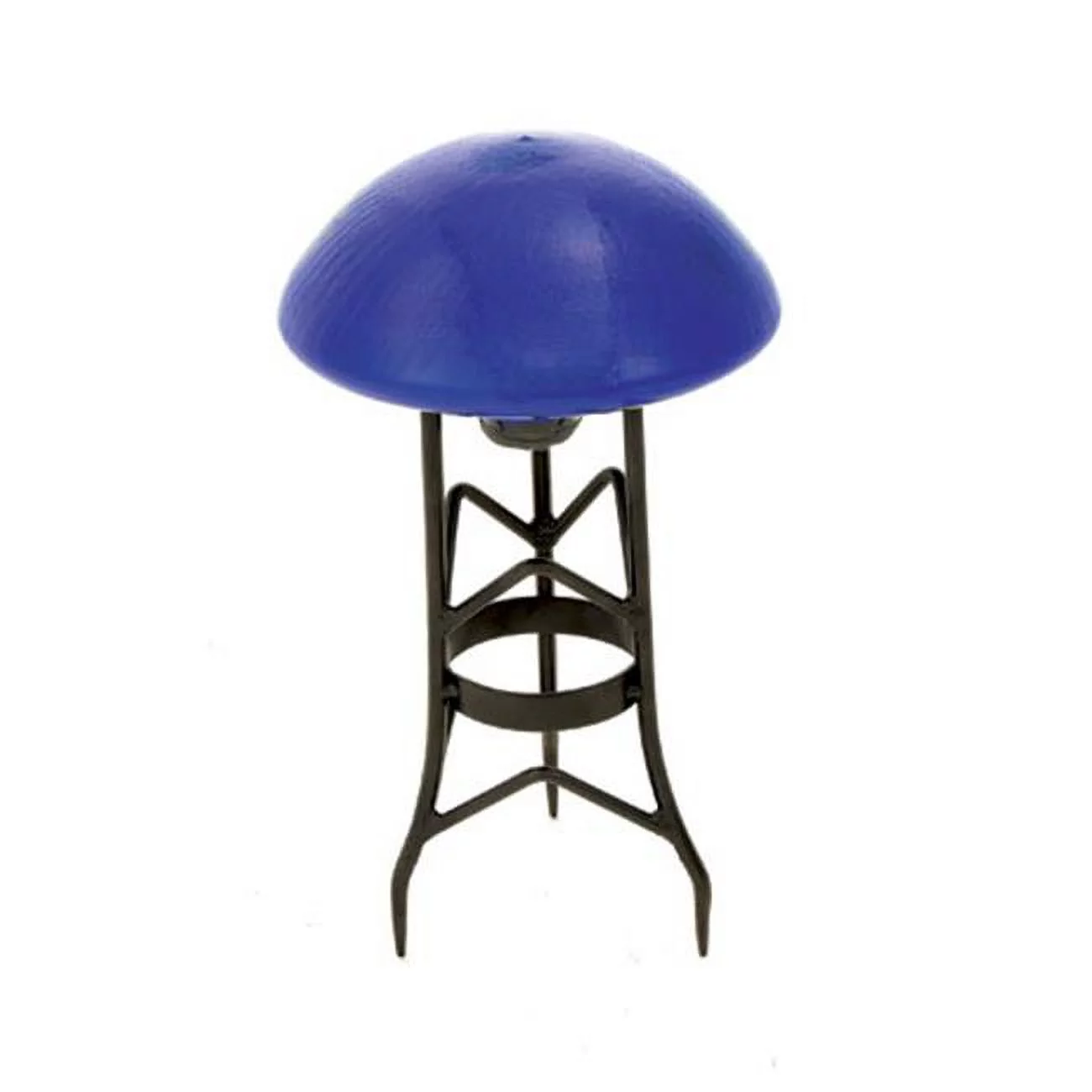 Garden Toad Stool - Blue Crackle
