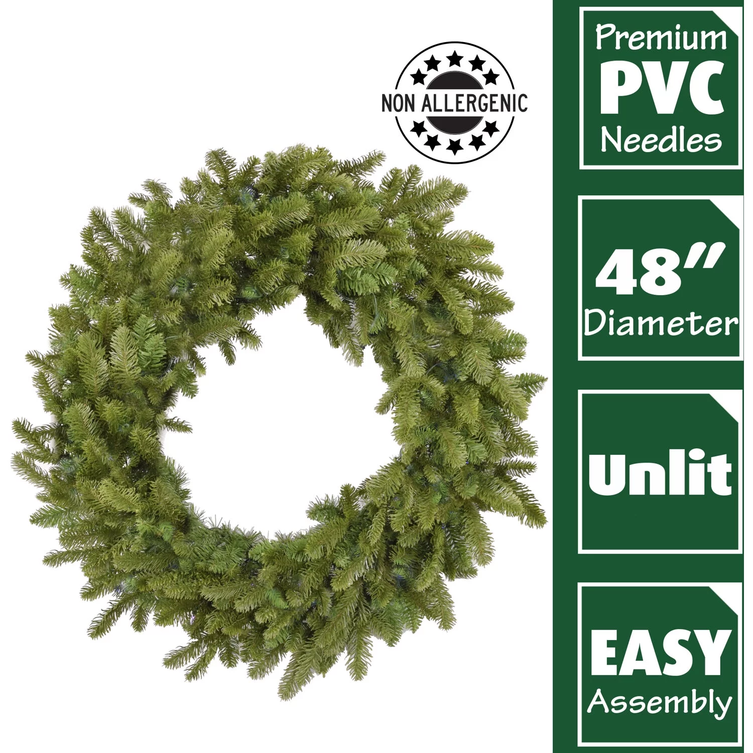 Fraser Hill Farm 48-In. Grandland Artificial Holiday Wreath