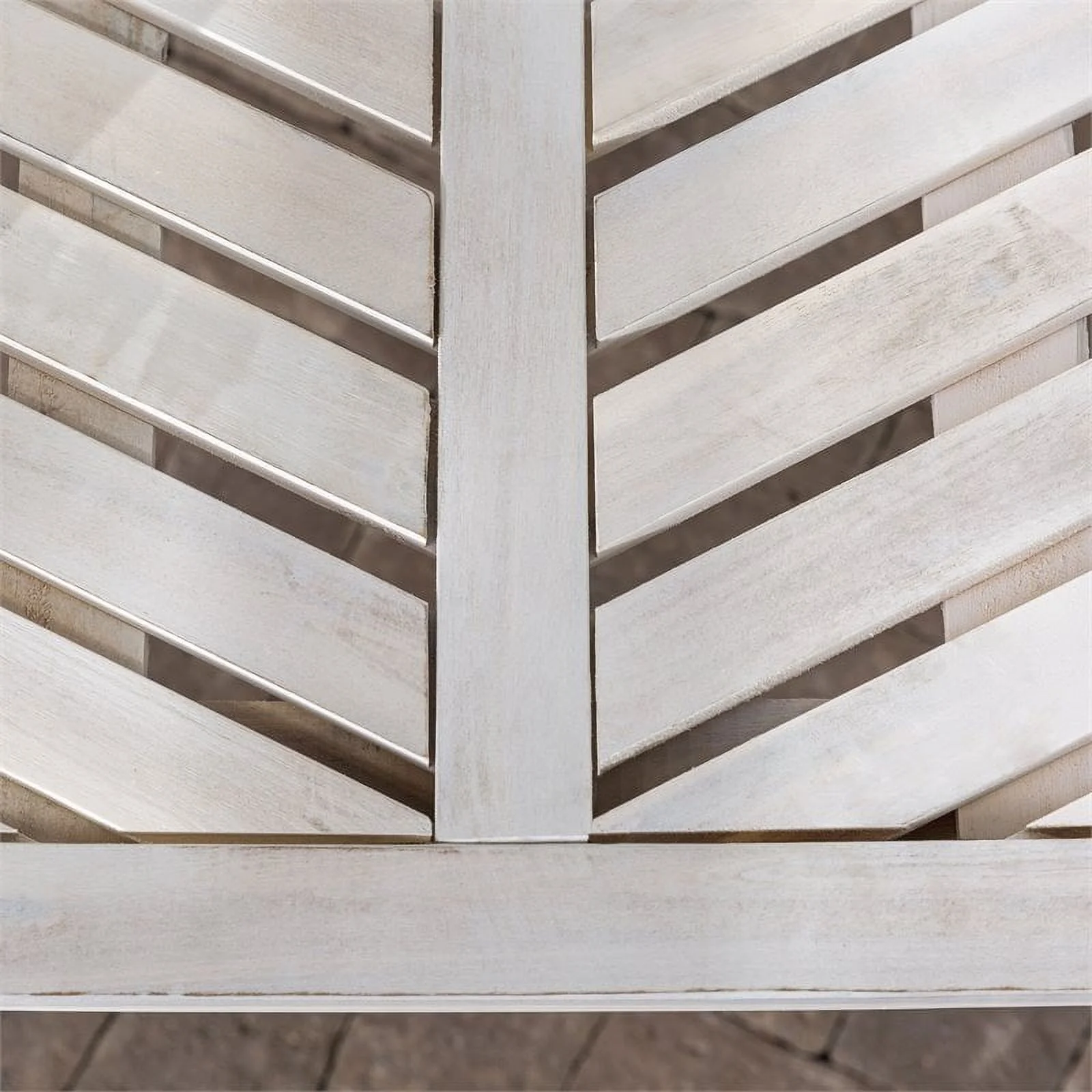 Afuera Living Vincent Solid Wood Patio Chair in White Wash (Set of 2)