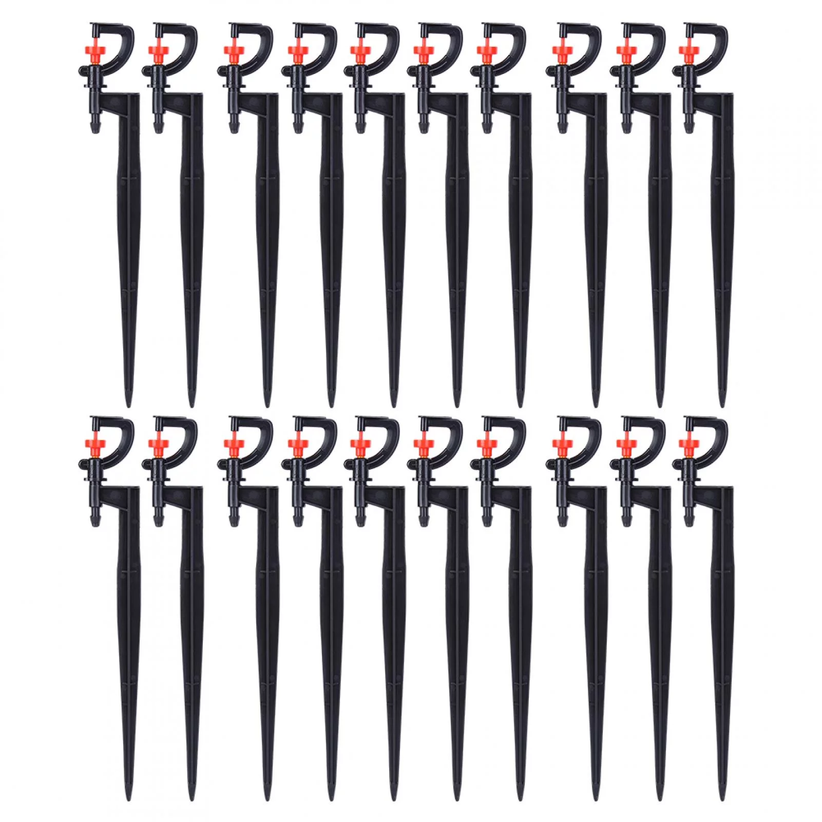 ZPSHYD Drip Irrigation Emitters, 20 Pcs G‑Type 360 Degree Drip Irrigation Sprinkler Heads Sprayer Watering Spray Nozzle Accessory for Garden Lawn