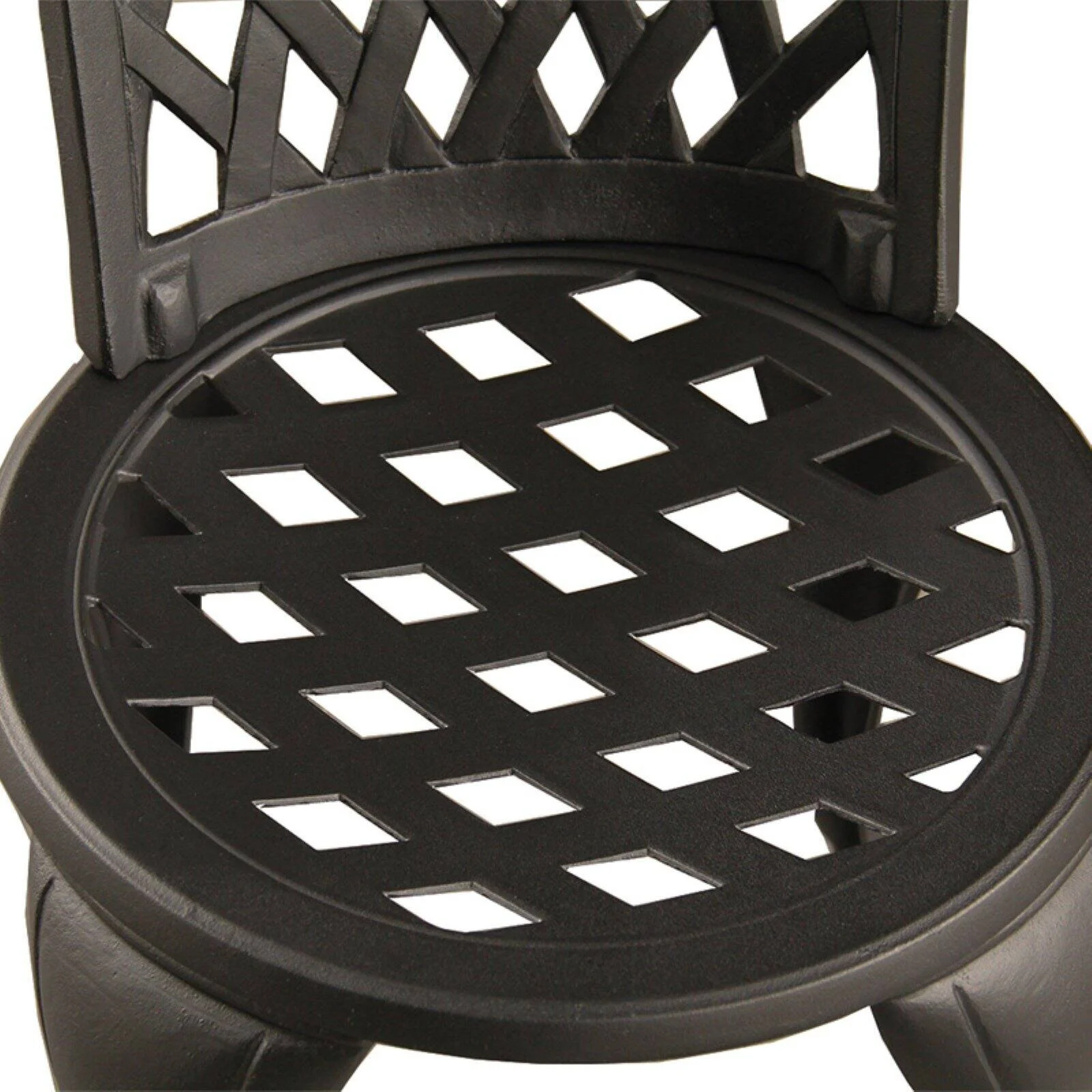 Oakland Living Modern Mesh Lattice Aluminum Bistro Set