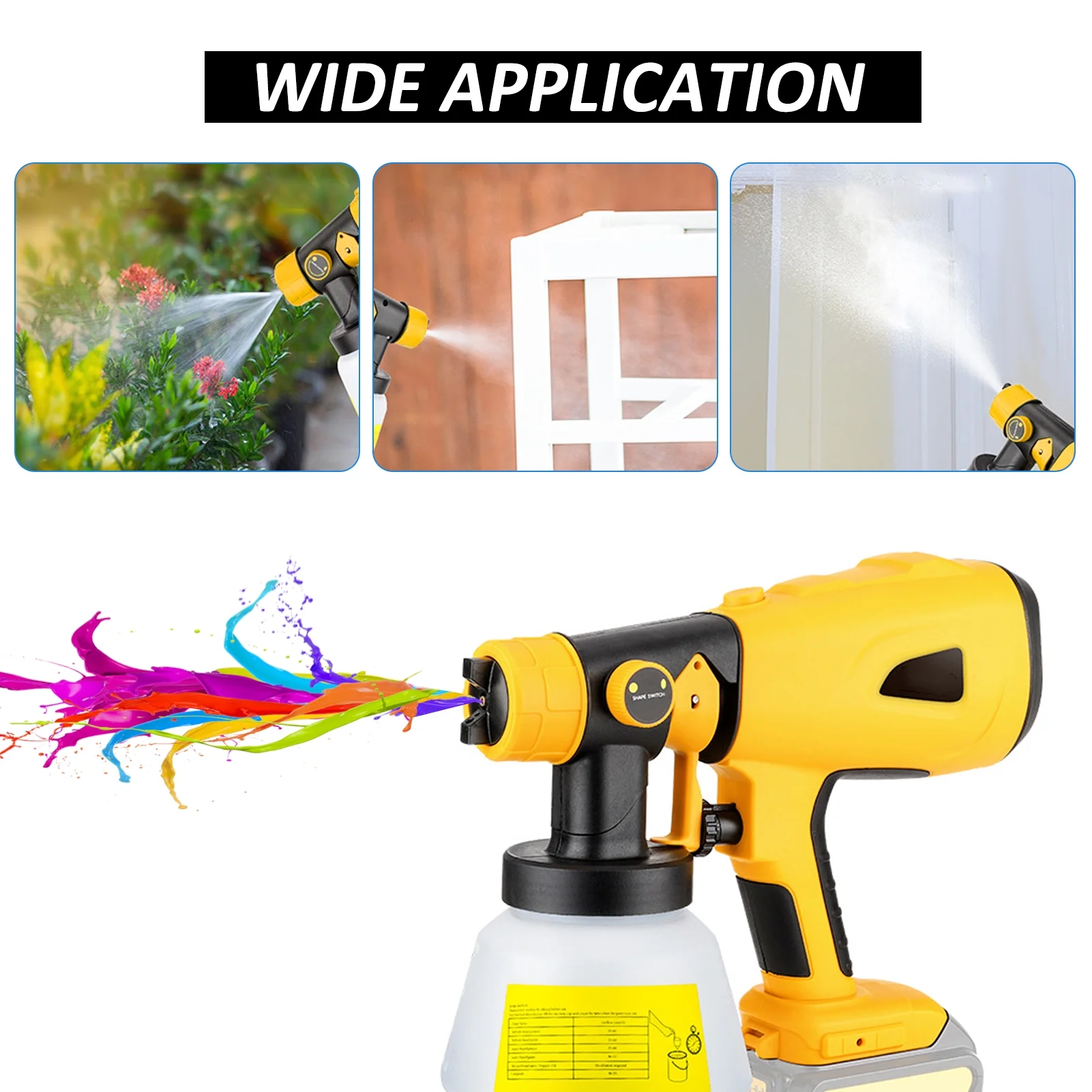 Paint sprayer,Sprayer With 1000ml Max Battery Handheld 20v Max Battery Paint Sprayer Ryobi 20v Huiop Container Interior And With 1000ml Container Ryobi 20v Max Handheld Paint