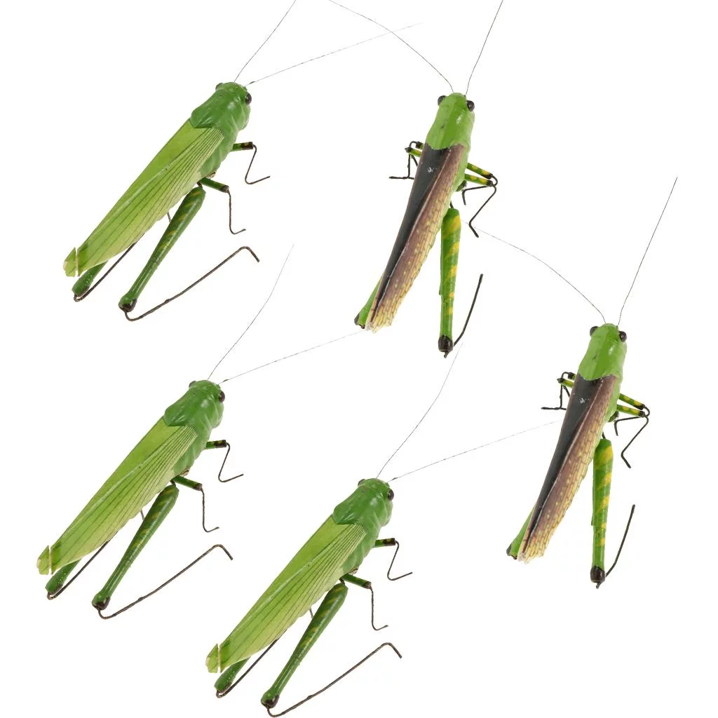 5pcs Mini Bug Animal Figures Toys Joke Trick Toy - Locust