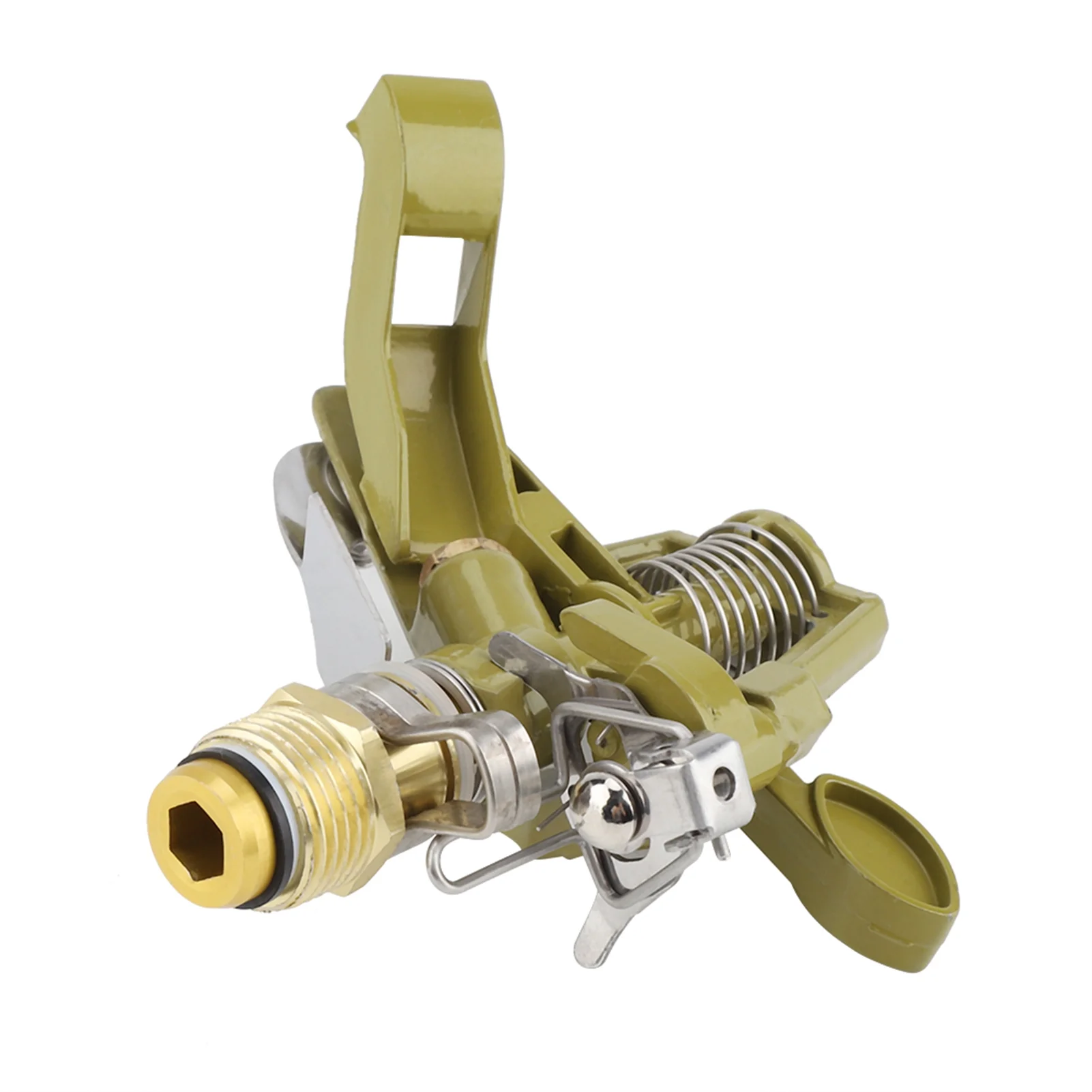 360 ° Zinc Alloy Ground Insert   Zinc Sprink Water Watering Sprinkler Sprayer Lawn Garden Yard