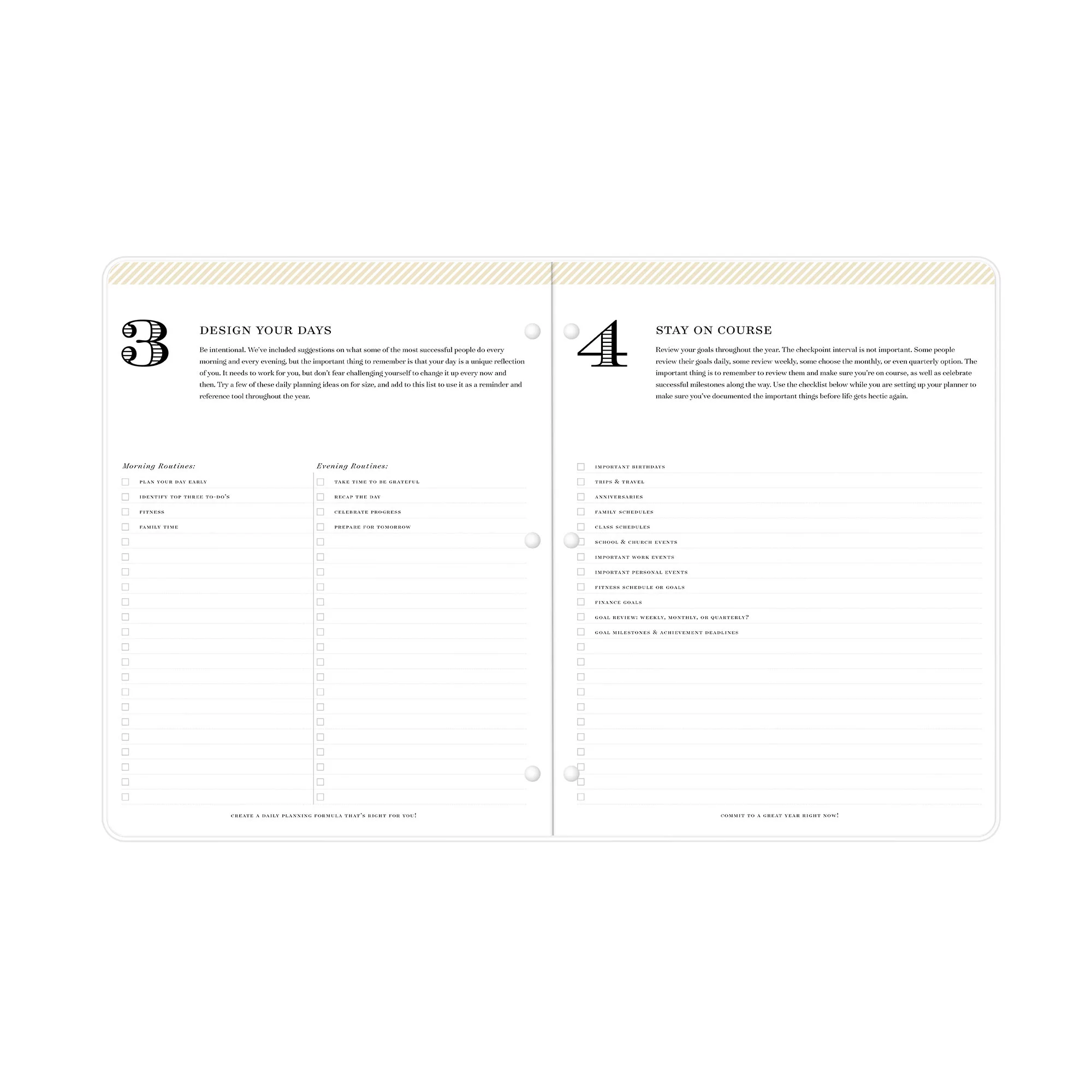 2023-2024 Monthly Stapled Planner, 8.5x11, Day Designer for Blue Sky, Secret Garden Mint