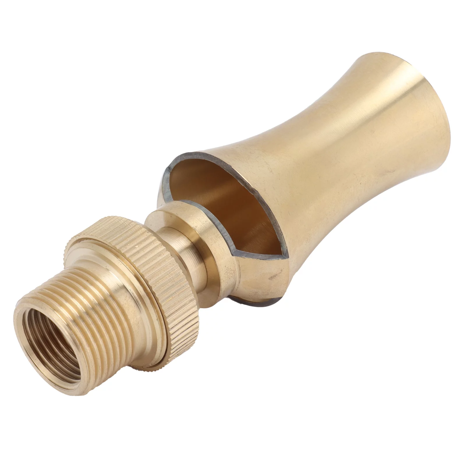 Verdant Touch Pond Sprinkler Brass Ice Tower Cedar Water Fountain Nozzle, Adjustable Pond Sprinkler, G1/2 Female Thread, G3/4 Male Thread, 25mm