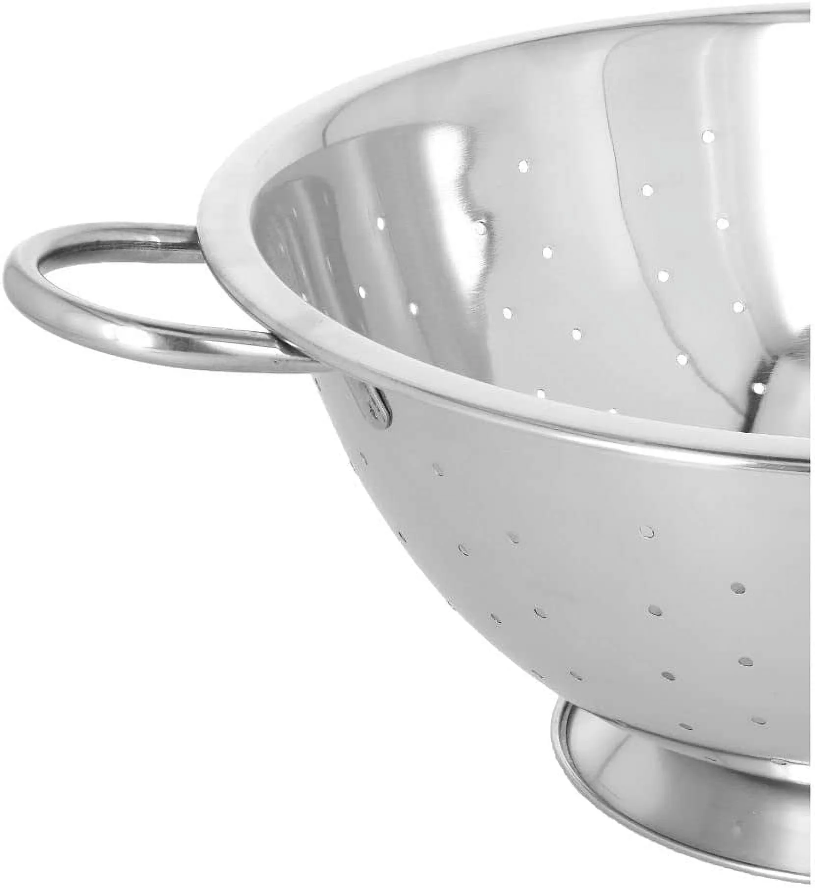 TrueCraftware – 8 Quart Colander with Handles, Stainless Steel