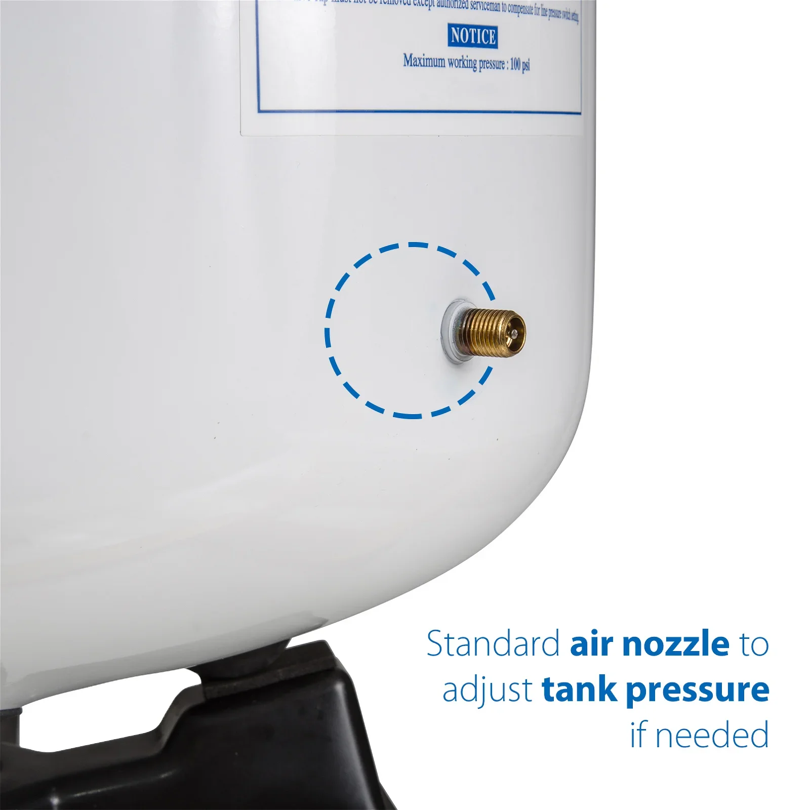 iSpring T55M 5.5 Gallon Residential Pre-Pressurized Water Storage Tank for Reverse Osmosis (RO) Systems