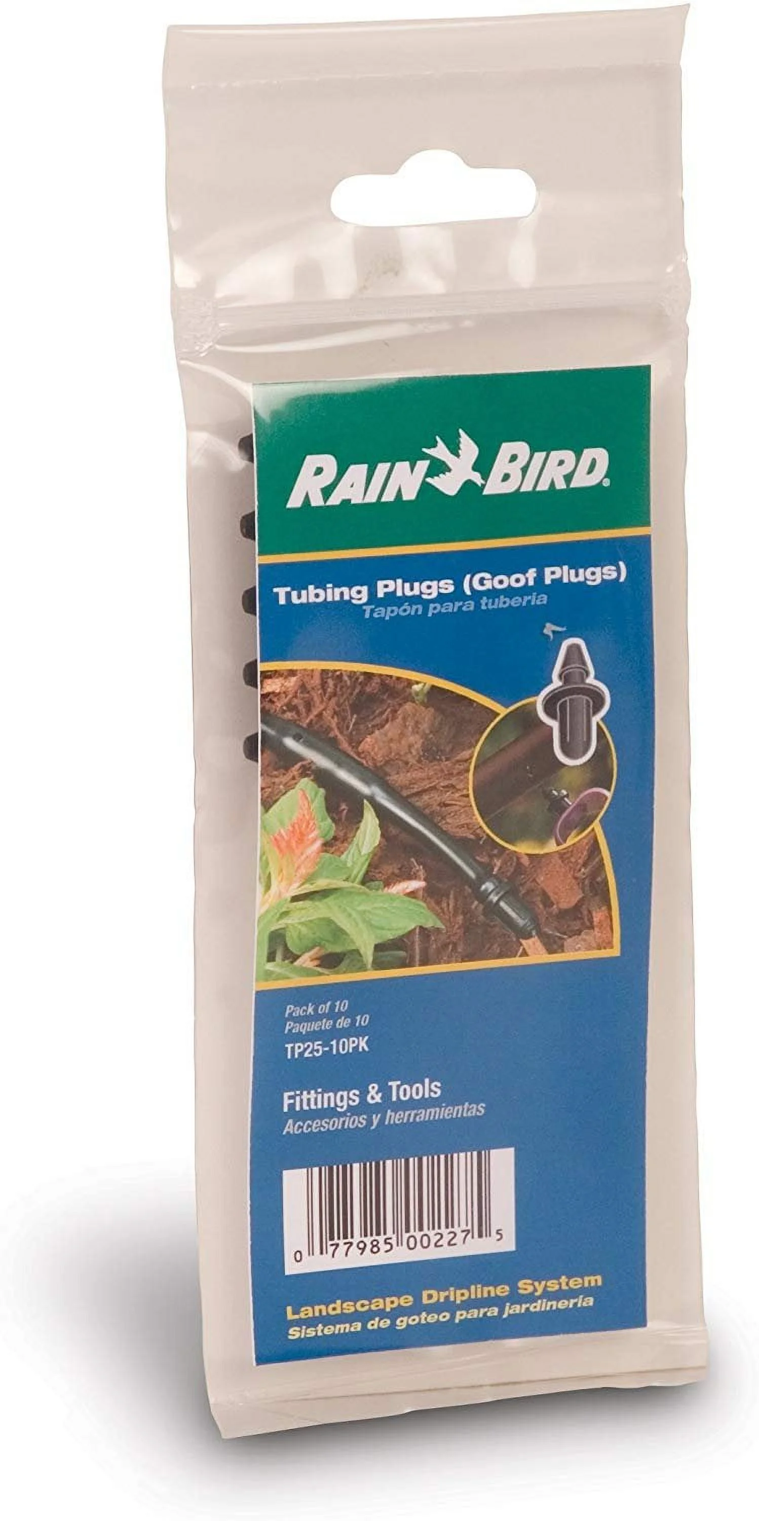 Rain Bird TP25/10PS Goof Non-Threaded Tubing Plug, 10-Pack