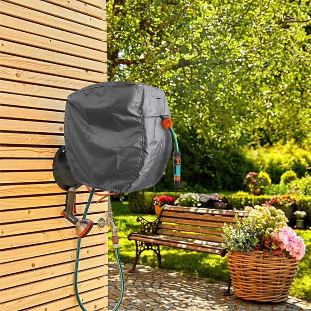 Wall Mounted Water Hose Reel Protective Cover for Your Garden Hose and Reel