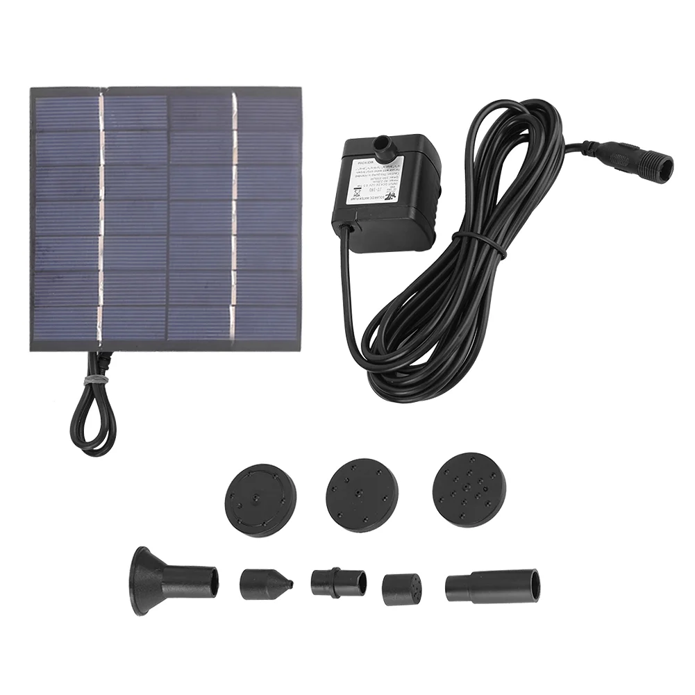 Uadme 1.4W Solar Powered Panel - Submersible Water Panel Fountain Pump Pond Pool Fountain Kit