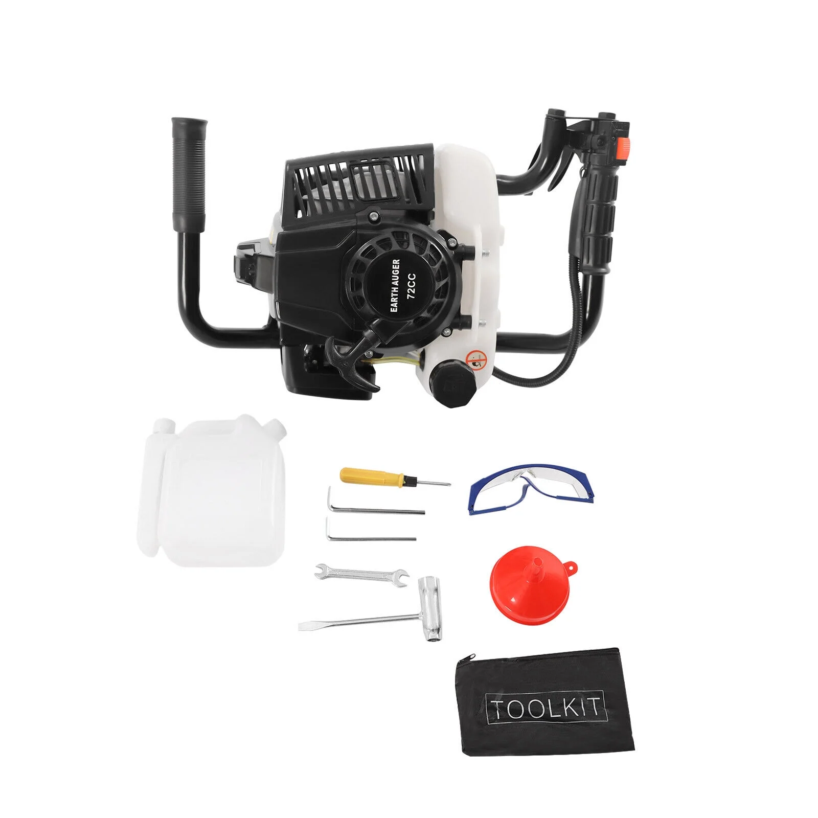 Post Hole Digger Gas Powered Earth Auger Borer Fence Ground +6