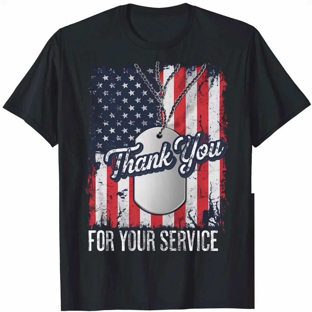 Memorial Day Gratitude Tee Remembering Our Fallen Summer fashion women's round neck short sleeved casual commuting