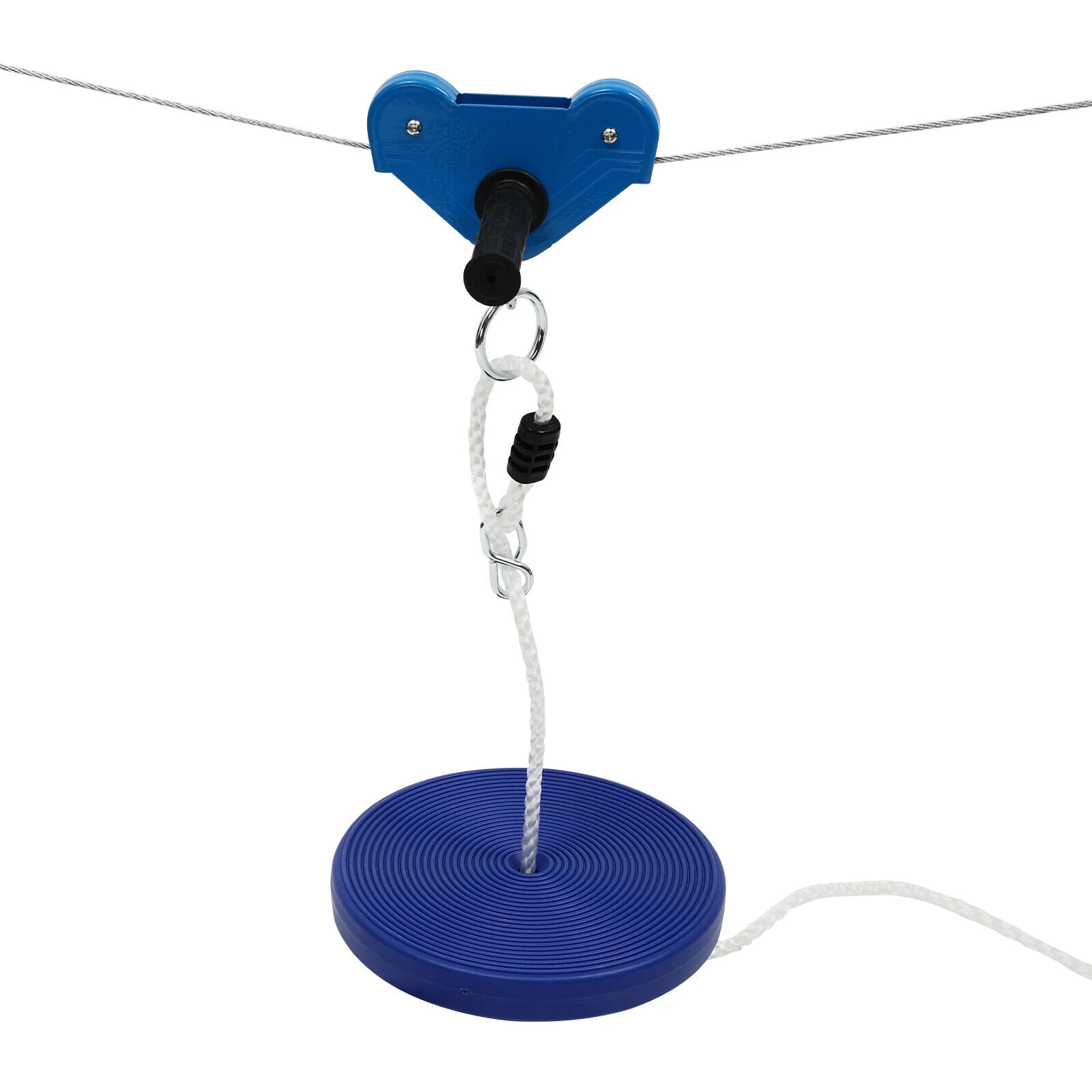 330lb 80Ft Zip Line Kit Kids Adult Zip Line Trolley Slackers Zip Lines+Seat State-of-the-art Kit