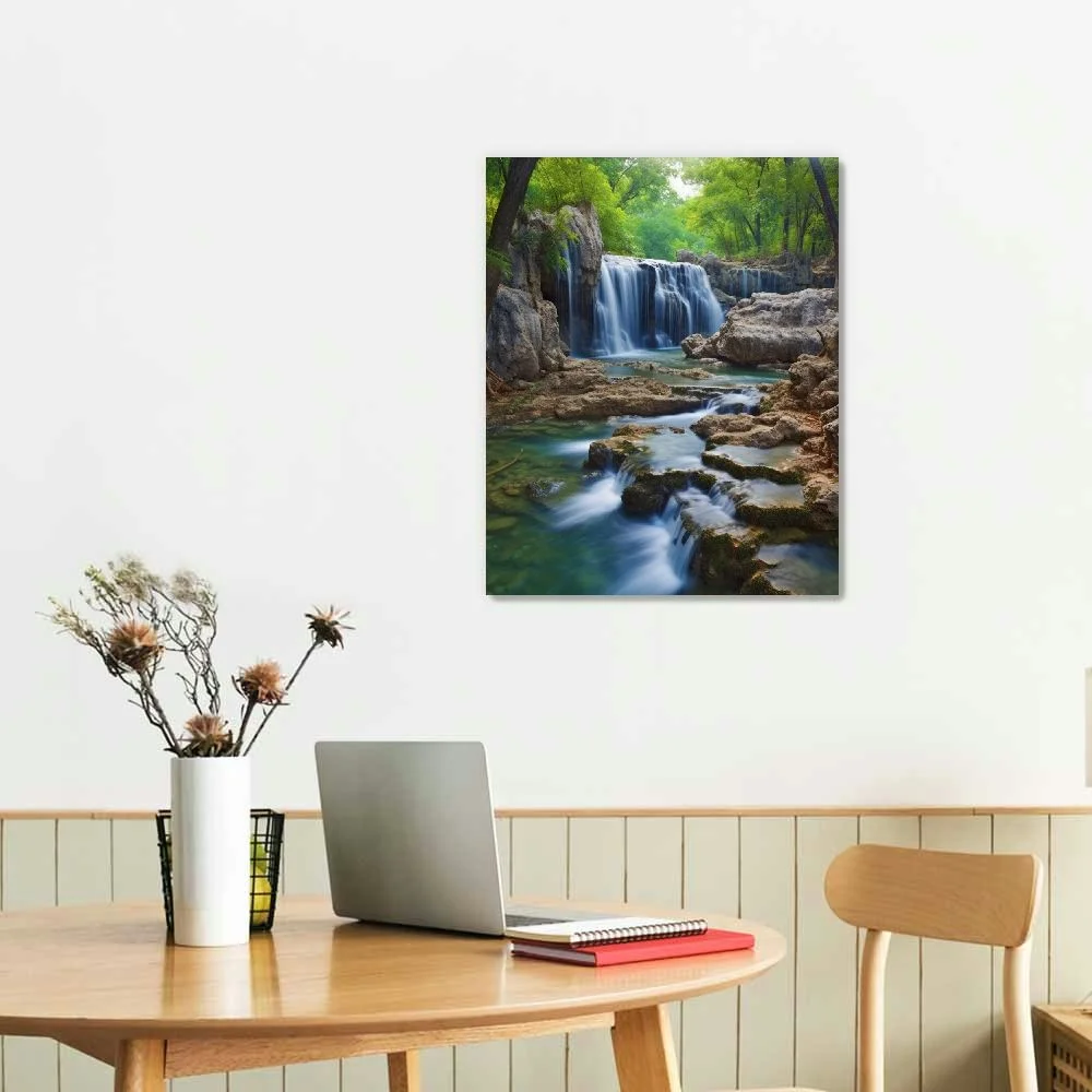 FLORID Wall Art Waterfall Decor 16x20 in / 12x16 in 12x16 in