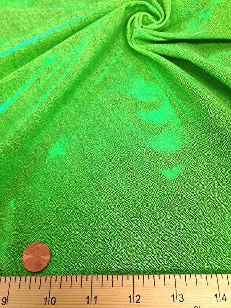Shiny Finger 4-Way Stretch Heavy Nylon Spandex Fabric (Lime)