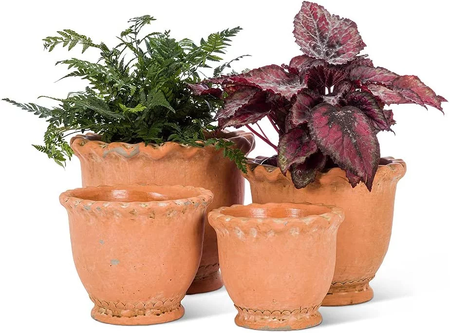 Extra Small Round Ruffled Planter