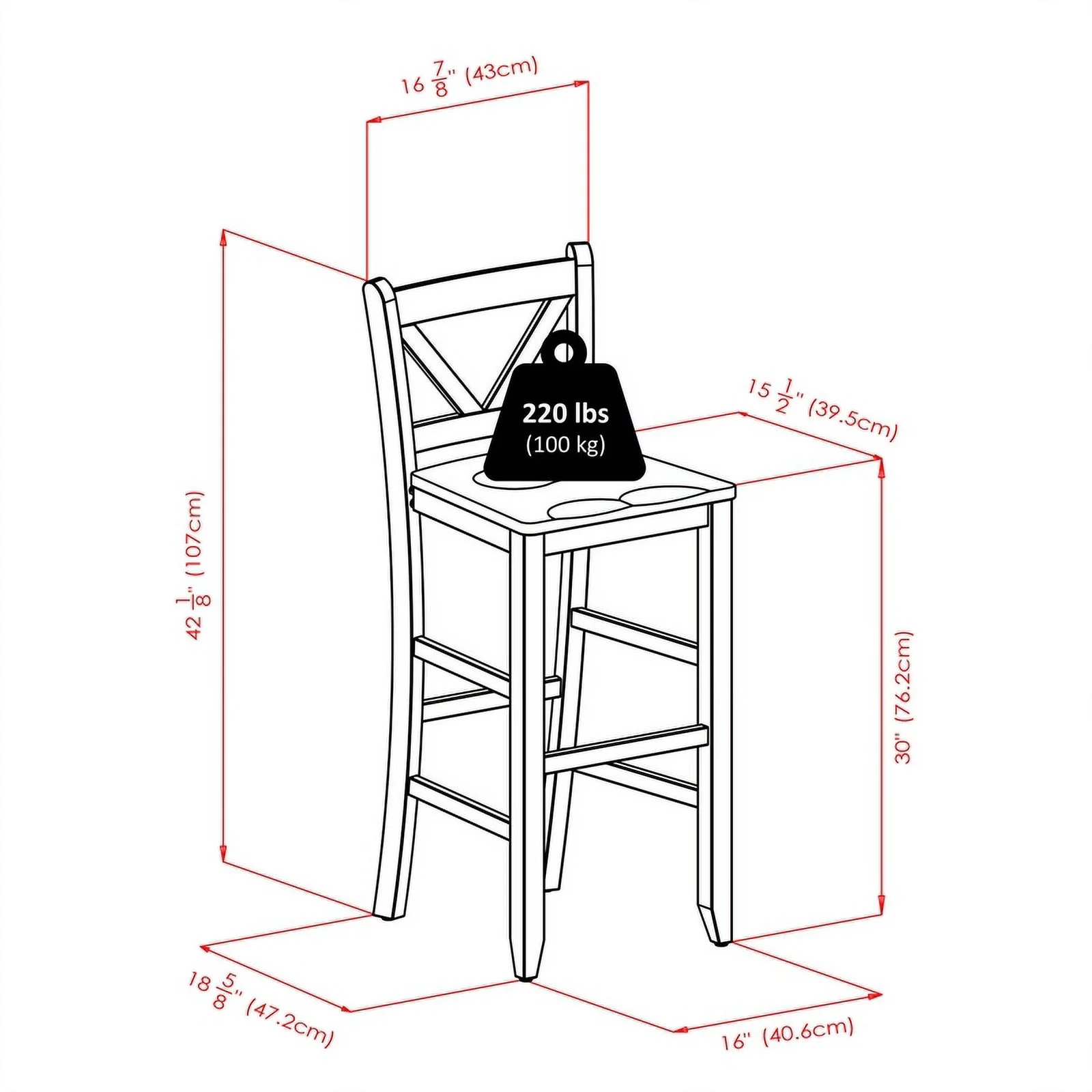 Pemberly Row 3-Piece Round Transitional Solid Wood Pub Set in Antique Walnut
