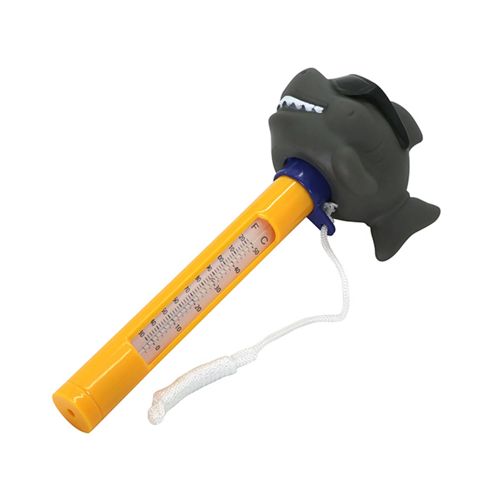 Anself Pool Thermometer Cartoon Animal Shape Water Temperature Thermometers with String for Indoor Swimming Pools Spas Hot Tubs Fish Ponds