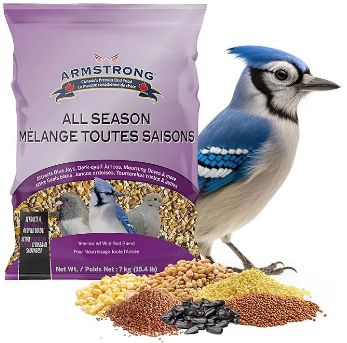 Armstrong Wild Bird Food All Season Bird Seed Blend, 50lbs