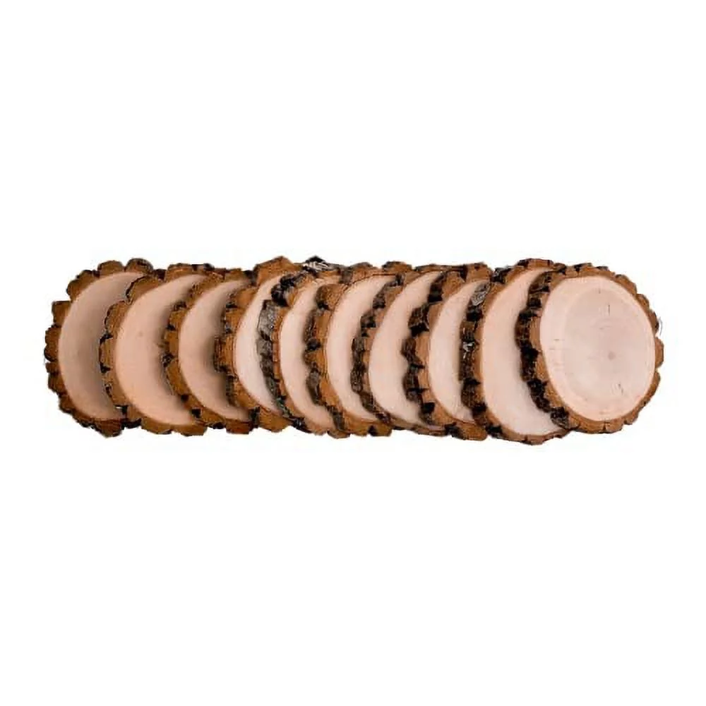 Scorch Marker Wood Slices 10 Pack, Sourwood Rounds Perfect for Crafting, Ornaments, Weddings and Decor