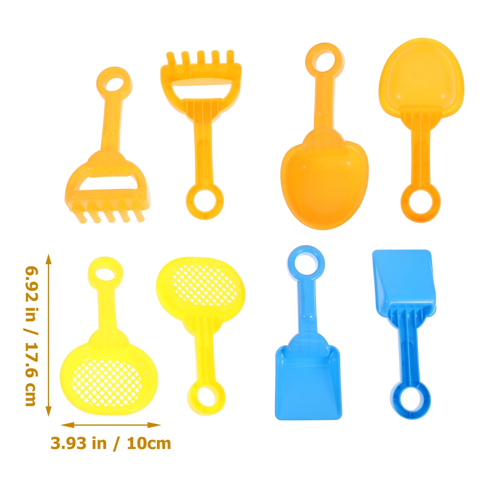 Frcolor Sand Beach Toys Kids Set Shovels Shovel Play Rake Spade Scoop Point Sandbox Plastic Kid Tool Digging Tools Garden Mini