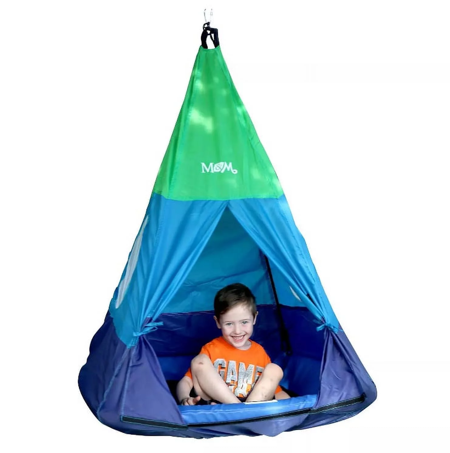 M & M Outdoor Tent Swing, 39in Platform Swing with Detachable Tent
