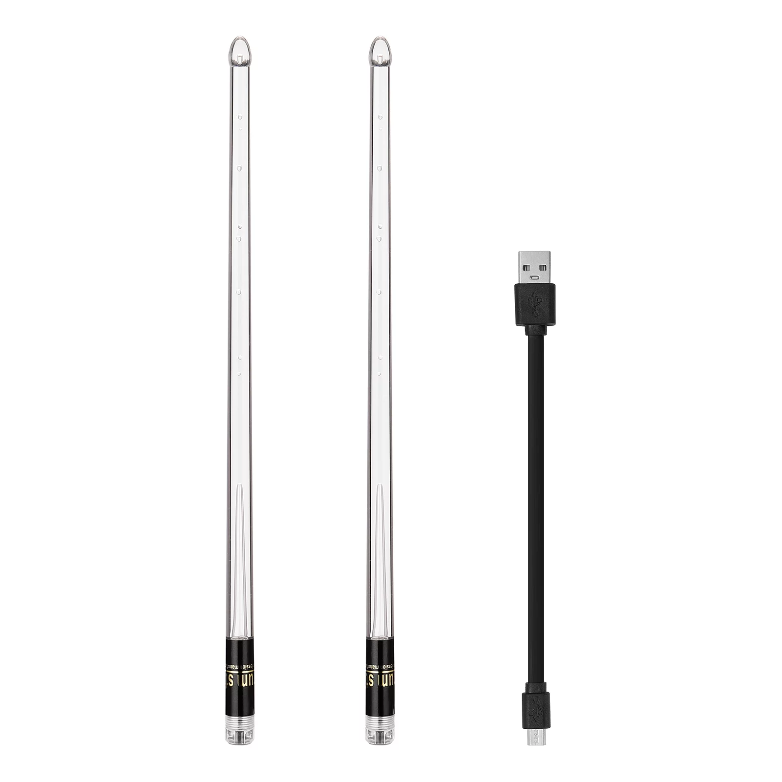 Carevas A Pair of Glow Drumsticks 15-Colors Drumstick Up Drumsticks Jazz Drumstick Drum Accessories