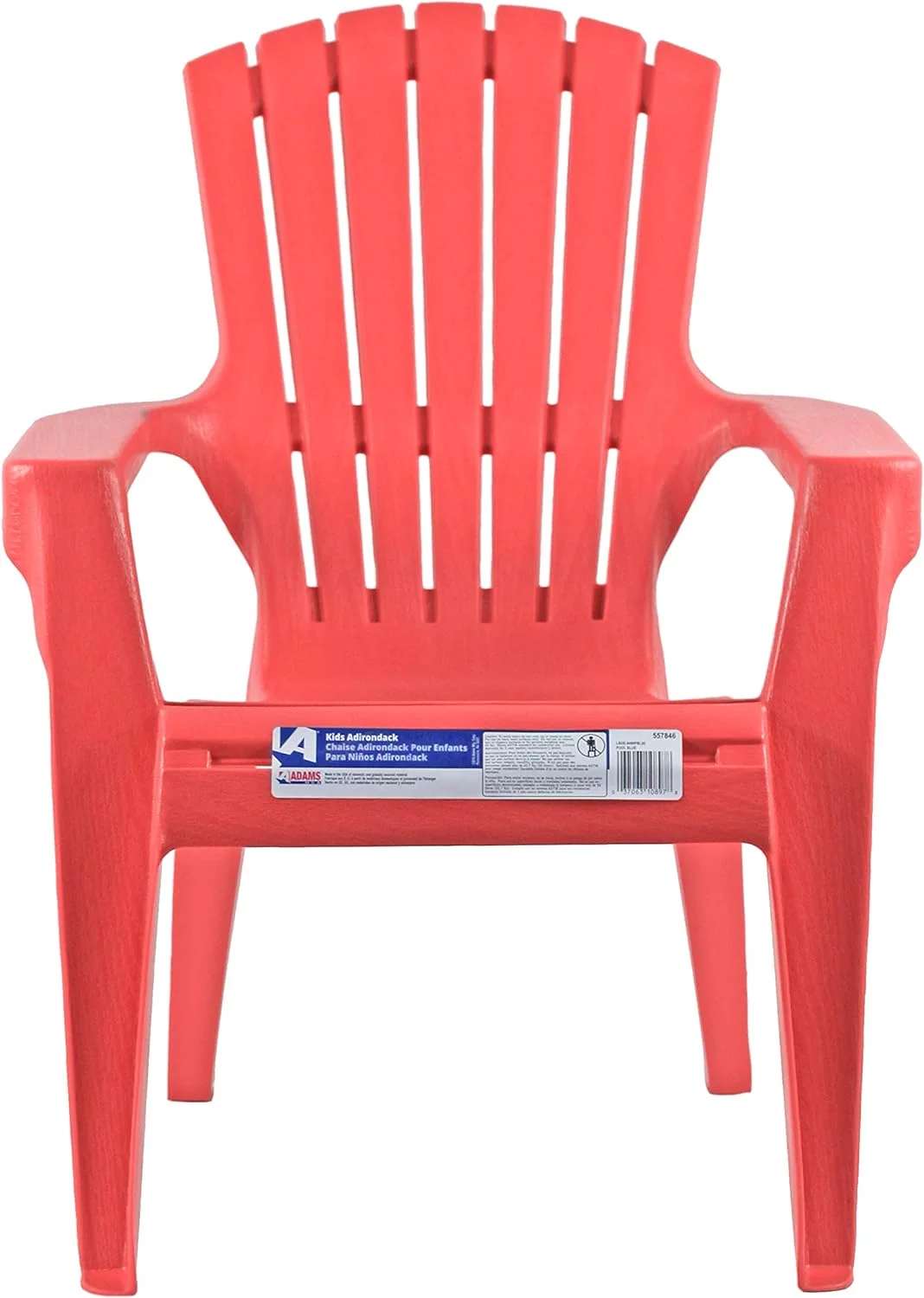 Adams Kids Red Polypropylene Adirondack Chair