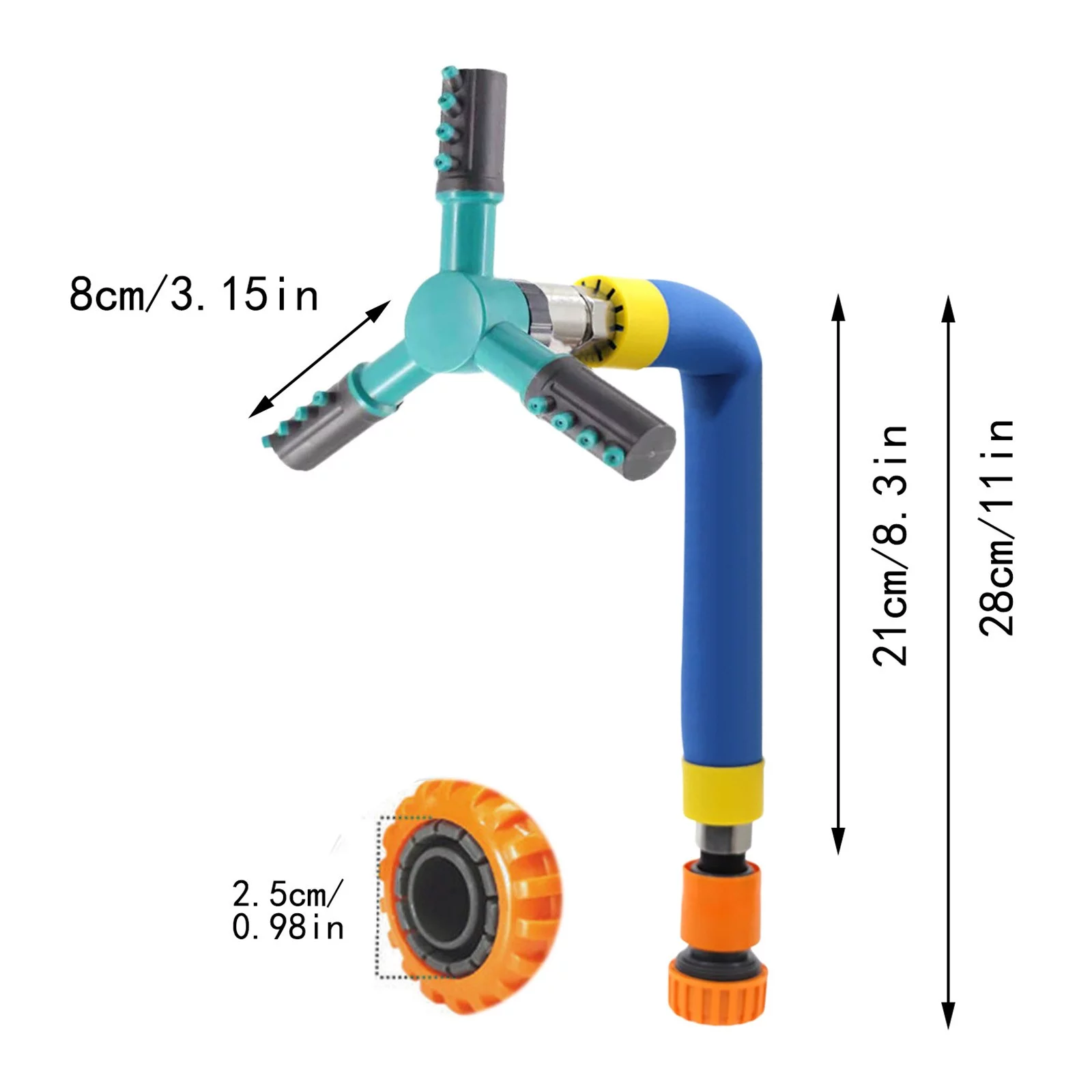 ZiSUGP 360° Rotating Sprinklers Large Area Coverage Trampoline Sprinklers Garden Trampoline Sprinklers Garden Tools