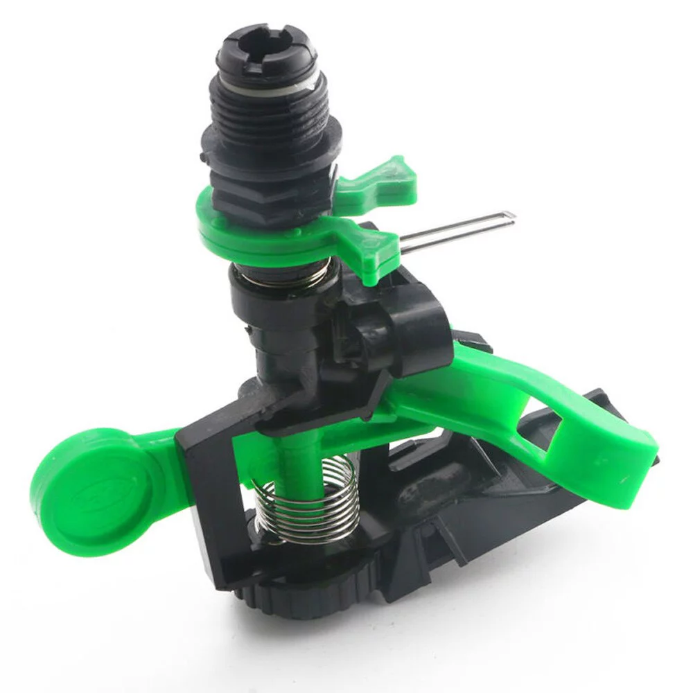 Sufanic Plastic Sprinkler Head,5Pcs ABS Impact Sprinkler Head Adjustable 0-360 Degree 34Ft-60Ft Spray Distance,Black