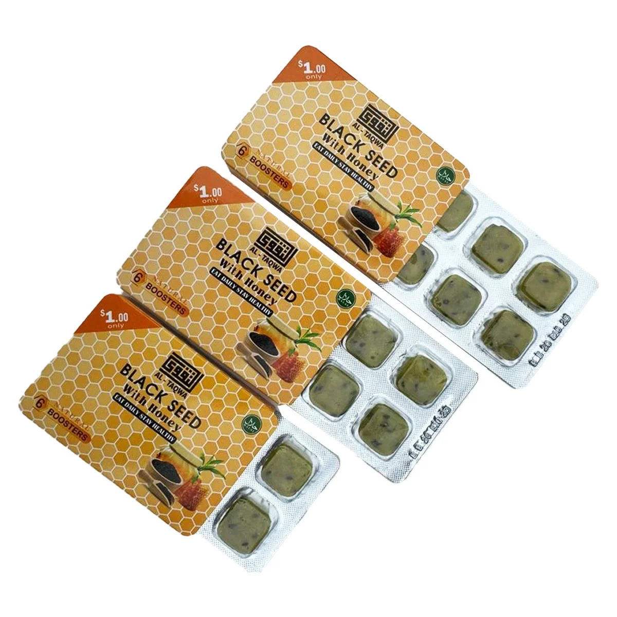 Black Seed Candy with Honey, Nigella Sativa Seeds, Nutritious, Packet