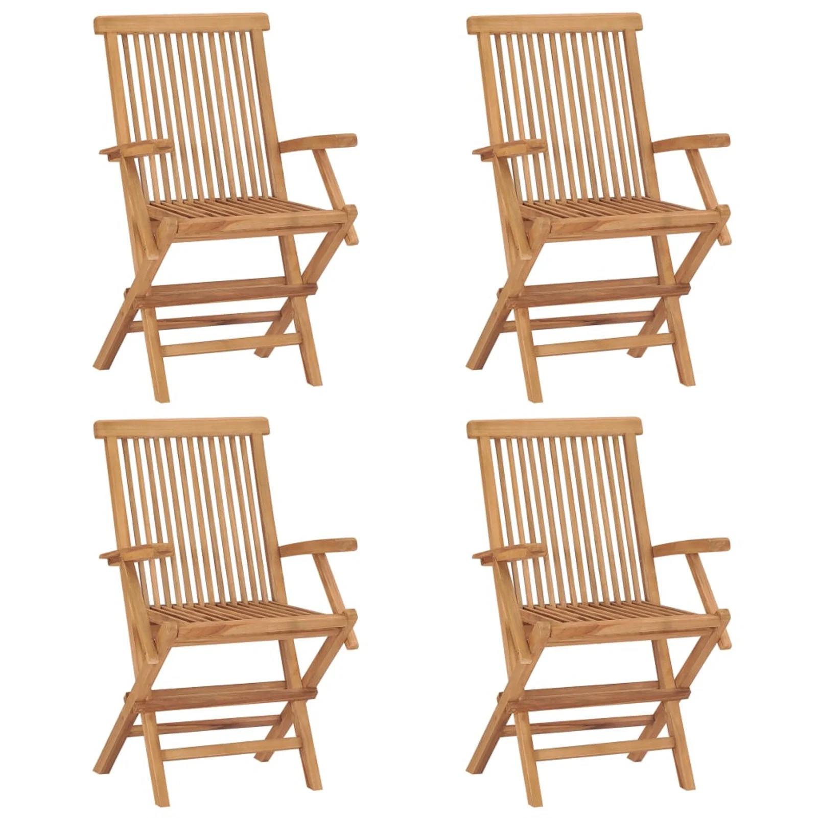 Andoer parcel,ChairsPatio Chairs Patio Furniture Chairs With Cushions ChairChairs Teak Wood 4 Pcs Chairs PatioChairss With Patio Chair FurnitureDeck Set - Teak