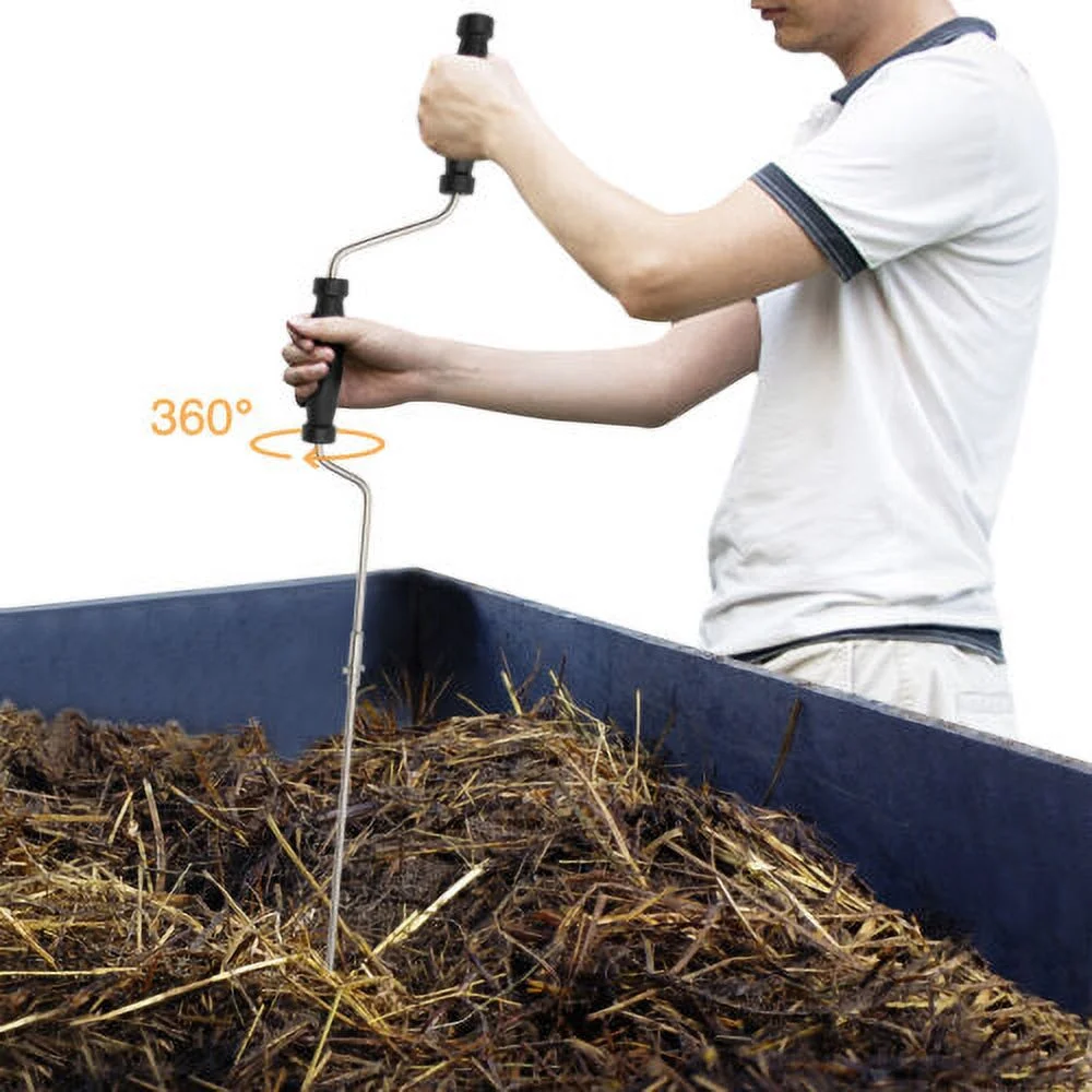 Manual Master Compost Aerator-compost Turner And Mixing Tool-crank For Compost