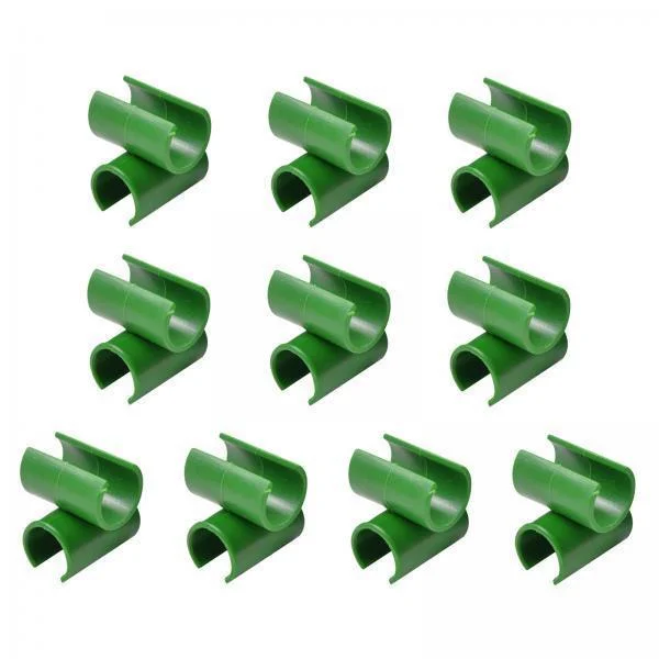 oshhnii 5xFlower Trellis Garden Plant Connector Greenhouse Buckle Stake Clips 10pcs