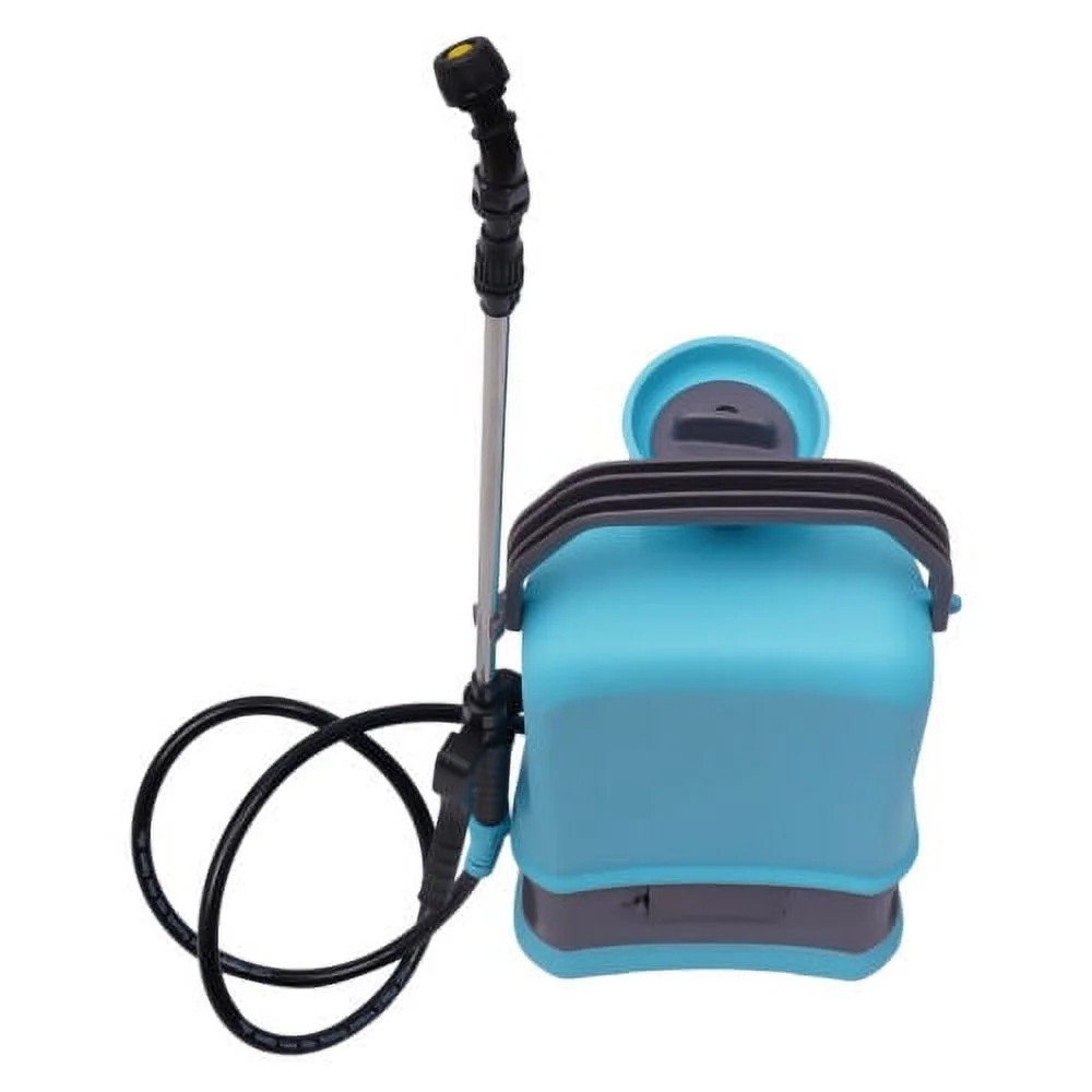 1.32 Gal Electric Garden Weed Sprayer Battery Powered 5 Nozzles Retractable Wand