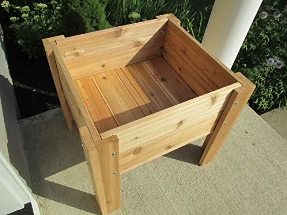 Elevated Cedar Planter 28