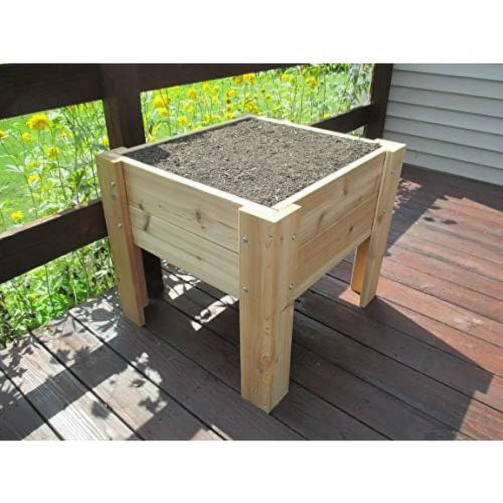 Elevated Cedar Planter 28